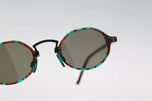 Robert Rudger 1110 145 08, 90s colorful round sunglasses mens and womens NOS - Picture 1 of 10