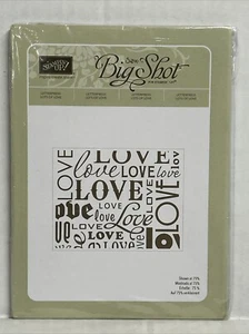 Stampin Up Lots of Love Letterpress Sizzix Big Shot 120983 - Picture 1 of 3