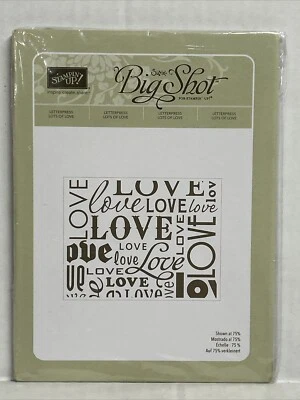 Stampin Up Lots of Love Letterpress Sizzix Big Shot 120983 - Image 1 of 3