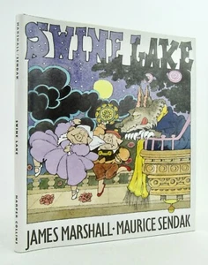 SWINE LAKE James Marshall & Maurice Sendak 1999 Erstausgabe signiert HBDJ fein - Bild 1 von 7