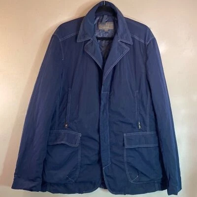 Daniel Cremieux Signature Collection Navy Blue Casual Windbreaker Jacket - Image 1 of 4