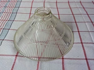 De Colección Victoriano Art Deco Phoenix Holofano Vidrio Lámpara Tonos Acanalado 2" FILTRO - Imagen 1 de 7