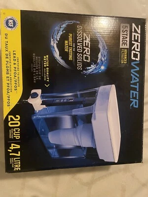 Zerowater pitcher 5 stage advanced filtration 20 cup 4,7 LITRE*NEW* - Image 1 of 4