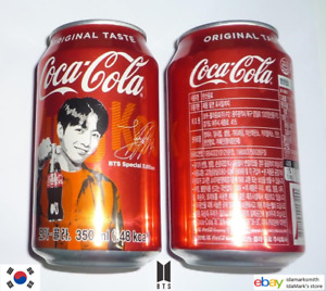 COCA COLA can SOUTH KOREA 350ml Coke 2018 BTS First Edition JUNGKOOK KPOP Group