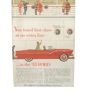 Vintage 1955 Ford Trigger Torque Test Ad Advertisement - Picture 1 of 4
