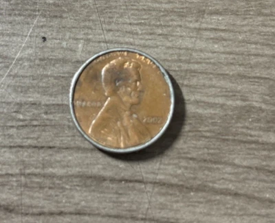 2002 Lincoln Cent Greased Strike, Doubling Error - Image 1 of 4