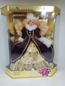 Mattel 1996 Happy Holidays BARBIE Edizione Speciale Nuovo con scatola - Foto 1 di 7