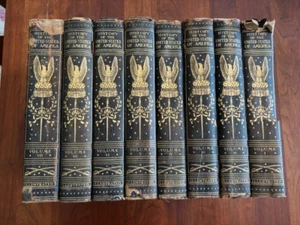 Lossing's History of United States of America from Aboriginal Times, 8 Vol Set - Picture 1 of 3