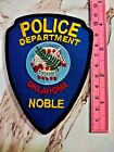 Police Department Noble Oklahoma Patch Iron On Embroidered Uniform Shoulder