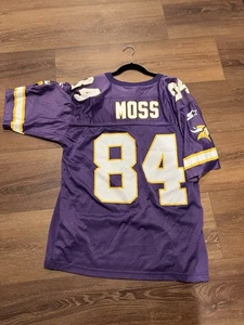 Vintage Minnesota Vikings #84 Randy Moss Purple Starter Jersey Size 48 L - Picture 1 of 4