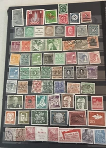 Collection Of Foreign Used Mint On Cards all Germany Many Regular Issues N708 - Picture 1 of 12