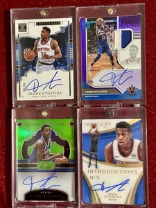 2017-08 Immaculate Frank Ntilikina Auto RC Patch RPA Inscriptions 4 Rookie Cards - Picture 1 of 2