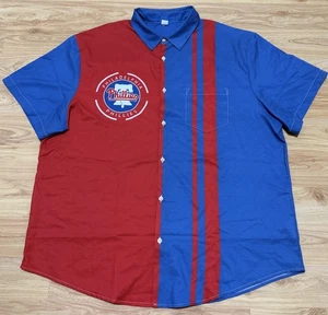 PHILADELPHIA PHILLIES BUTTON FRONT CABANA BOWLER CHARLIE HARPER SHIRT JERSEY 2XL - Picture 1 of 6
