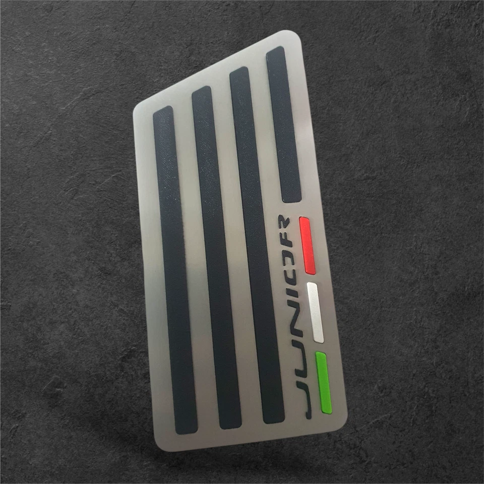 POGGIAPIEDE AUTO ALFA ROMEO JUNIOR ACCIAIO INOX - STAINLESS STEEL REPOSAPIES - Image 1 of 1