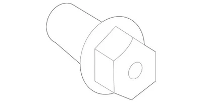 Parafuso de colar esférico genuíno Mercedes-Benz 000-990-45-18 - Imagem 1 de 2