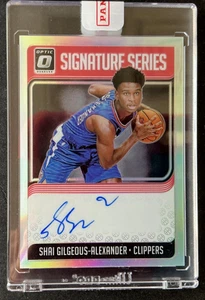 2018-19 Donruss Optic RC Rookie Shai Alexander Silver Prizm On Card Auto SSP - Picture 1 of 2