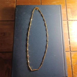 Vintage NiKKEN Gold Tone MAGNETIC LINK Chain NECKLACE 20" - Picture 1 of 6
