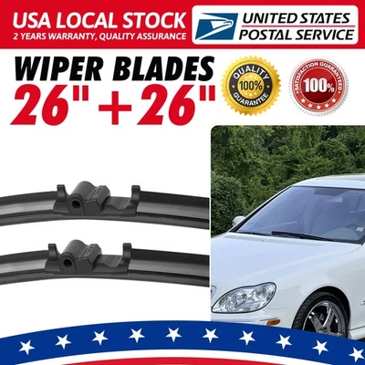 For Mercedes-Benz CL  Front Window Wiper Blade Set NEW CL500 CL550 CL63 CL65 - Image 1 of 4