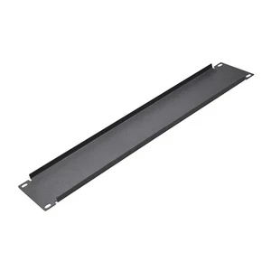 Panneau rack vierge 2U - Panneau rack métallique pour boîtier rack serveur 19 pouces - Noir - Photo 1/6