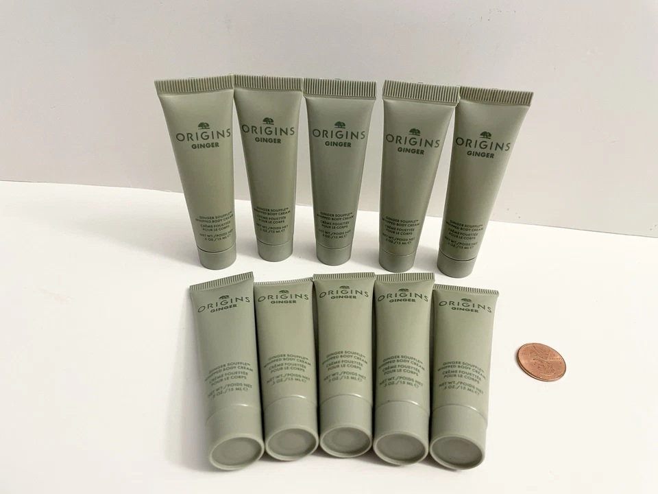 Взбитый крем для тела 10 Origins Ginger Souffle 0,5 жидкой унции 15 мл дорожный размер - Изображение 1 из 1