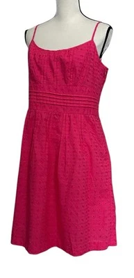 Ann Taylor люверс сарафан без рукавов регулируемые ремни розовый размер 12P новый - Изображение 1 из 4