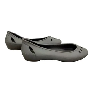 Crocs Kelli Ballet Flats 203954 Womens Size 7 Gray Slip On 1777 - Picture 1 of 8