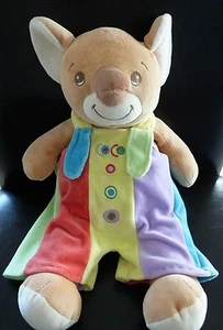 G6. TAKINOU KUSCHELTIER KUSCHELTIER KOALA BÄR gelb lila rot grün blau 36 cm sehr guter Zustand - Bild 1 von 3