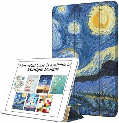 iPad Air 4 2 1 Case A2316 A1474 A1475 A1566 A1567 Supportive Cover Starry Night - Image 1 of 4