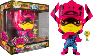 Fantastic Four Galactus Silver Surfer Black Light Exclusive 10" Pop! Vinyl OE - Picture 1 of 2