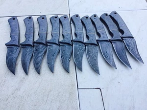 CUSTOM HAND MADE DAMASCUS SKINER KNIFE  60(lot of 10)FULL TANG. - Picture 1 of 11