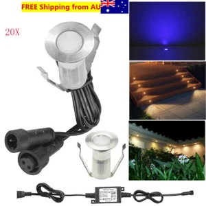 20Pcs Mini 19mm 12V Outdoor Yard Decoration Path LED Decking Stairs Lights Hot - Picture 1 of 14