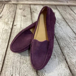 M. Gemi Womens Sz 38 EU 7.5 US Purple Suede Driving Loafers Flats Shoes - Bild 1 von 7