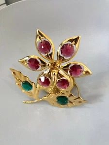 Kerzenlicht Ornament Swarovski Kristall Figur 24k vergoldet, Neu - Bild 1 von 5