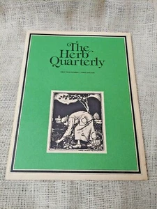 Herb Quarterly 1st First Issue 1979, First Year Number 1, Rare Find, Vermont - Imagen 1 de 6
