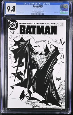 Batman #423 CGC 9.8 Spectral Comics Edition B Sketch Cover Variant McFarlane - Image 1 of 3