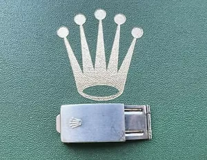 Authentic ROLEX 62523H.18 SS Buckle & Deployant Clasp (1983) - OC#837 - Picture 1 of 5