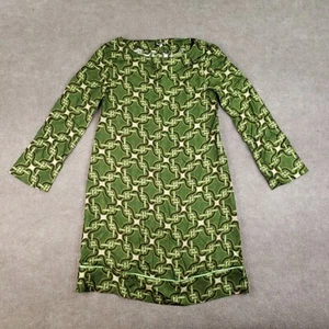 Vestido Maliparmi Mujer Talla 40 Verde Cambio Abstracto 100% Seda Geométrico Informal - Imagen 1 de 14