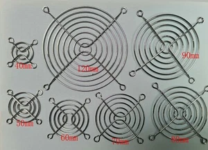 8 pcs DC Fan Grill Protector Silver Finger Guard Used for 40mmx40mm Fan 4cm New - Picture 1 of 2