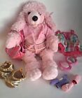 Lot Pink Poodle Build A Bear Stuffed Plush Toy Makeup Accessories 21"  