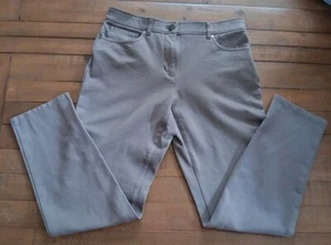 CHICO’S Pants Women's Sz 0 So Slimming Short Stretch Taupe Jeans Comfortable - Picture 1 of 7