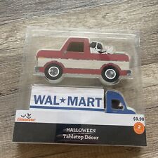 NEW Celebrate! Wooden Halloween Tabletop Decor Semi & Old Pick Up Truck
