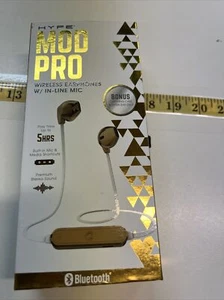 Hype MOD PRO Wireless Earphones W/ Built-In Microphone - Gold - Picture 1 of 7