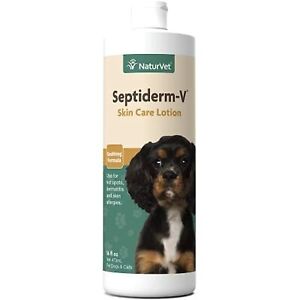 NaturVet Septiderm-V Skin Care Lotion for Dogs & Cats – Pet Health Supplement