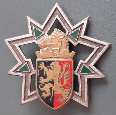 Insigne Badge émail 3° RG RÉGIMENT DU GÉNIE FFA ALLEMAGNE ORIGINAL Drago VINTAGE - Photo 1/2