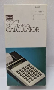 Vintage Sears 10 Digit Pocket Print Display Calculator, 272.58200 Made in Japan - Picture 1 of 10