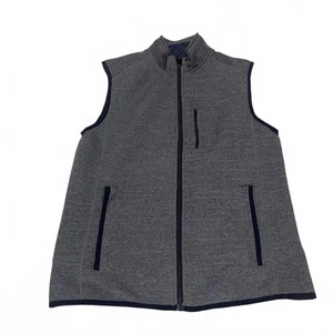 Johnnie-O West Coast Prep Men's Size Medium Grey Fleece Vest - Picture 1 of 13