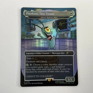 MTG Plankton, Tiny Tyrant (1926) *Rainbow Foil* Secret Lair: SpongeBob MT/NM - Picture 1 of 2