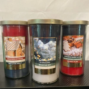 Holiday Style Christmas 17 oz Scented Candle Set - Picture 1 of 8