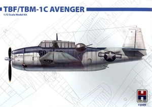 Hobby 2000 Models 1/72 GRUMMAN TBF/TBM-1C AVENGER Torpedo Bomber - Picture 1 of 4