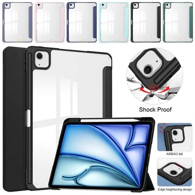 For Apple iPad Air 13-inch 2024 Fashionable Shockproof Cover Clear Back Shell - Image 1 of 4